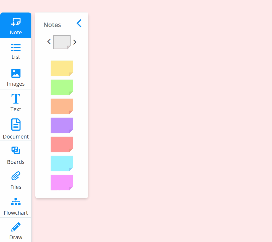 simply drag and drop your chosen style sticky note to your whiteboard
