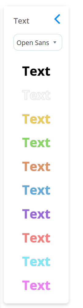 Select font style and the color.