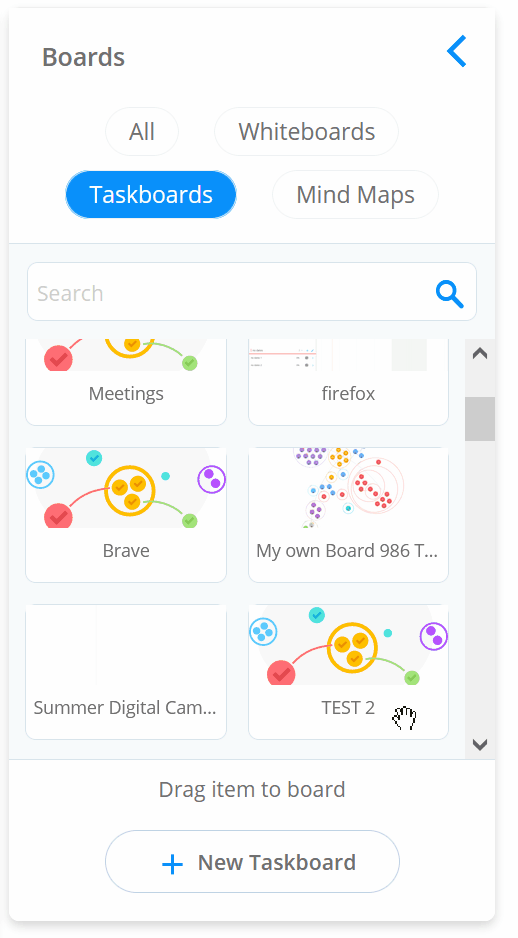 Locate the board you're wanting with search