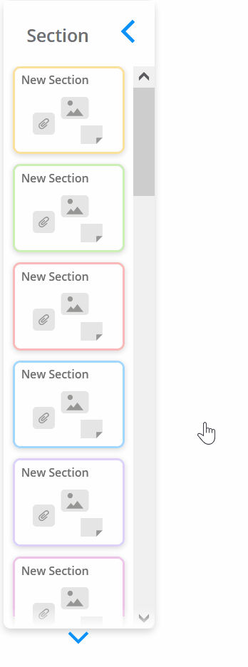 Choose a section style for your whiteboard