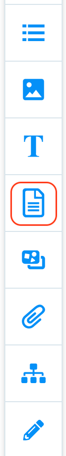Click on the document icon