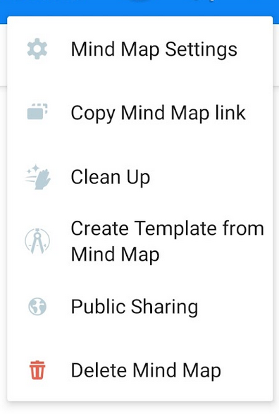 Choose Mind Map settings