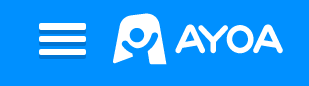 View of the 3-dot menu icon and Ayoa logo.