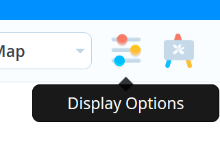 Open the display options
