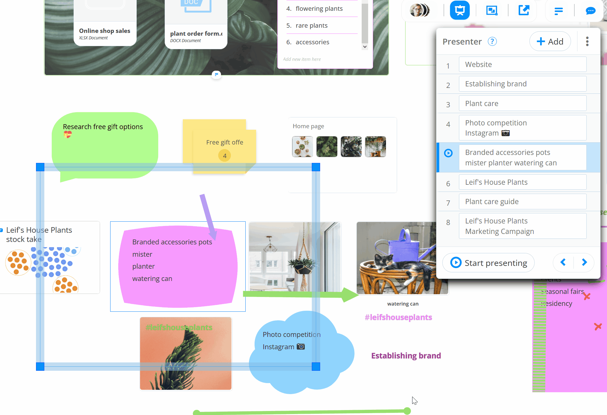 You can adjust how zoomed in or out a slide is